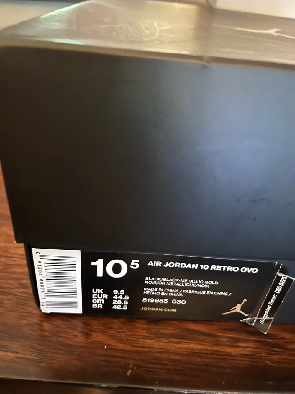 Air Jordan 10 Retro OVO 'Black' Air Jordan x OVO (October's Very Own) Sneakers